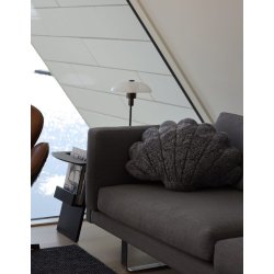 Muschel Lammfellkissen