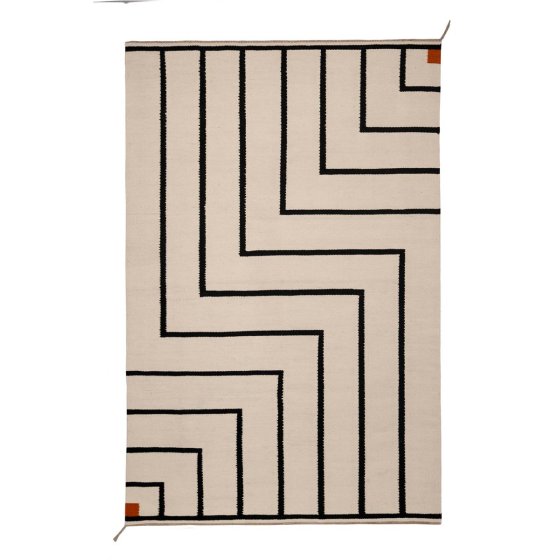 Vibeke Klint Teppich VK-1 | Wei� | Schwarz
