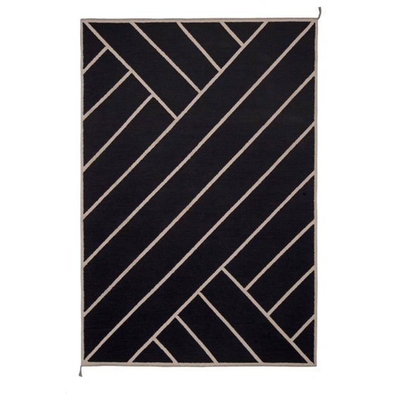 Vibeke Klint Teppich VK-2 | Schwarz | Weiss