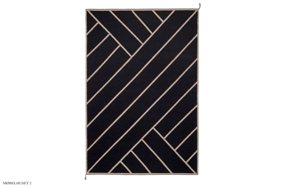 Vibeke Klint Teppich VK-2 | Schwarz | Weiss