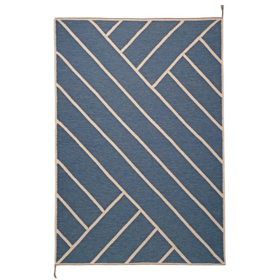 Vibeke Klint Teppich VK-2 | Blau | Wei�