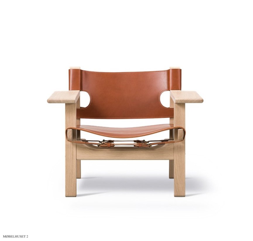 The Spanish Chair | Eiche Seife | Cognac Leder | MH