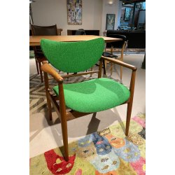 Stuhl Nr. 48 von Finn Juhl, gr�n � Ausstellungsmodell