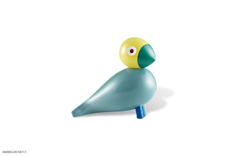 Kay Bojesen Singvogel Sunshine lackiertes Buchenholz, 16 cm