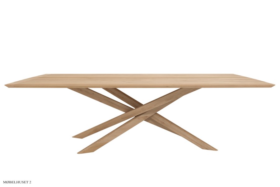 Mikado spisebord 110 x 240 cm i massiv eg