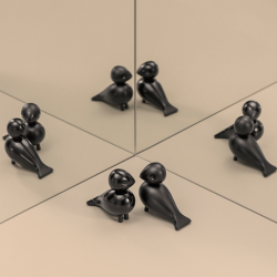 Kay Bojesen turtelduer, sort par