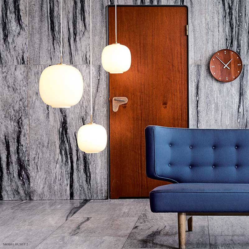 VL45 Radiohus Pendelleuchte I Opal White