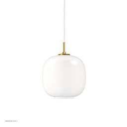 VL45 Radiohus Pendelleuchte I Opal White