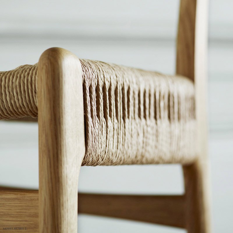 Hans J. Wegner CH23 Essstuhl i Eiche ge�lt | Naturgeflecht