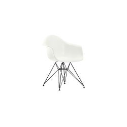Eames Plastic Armchair (DAR), pulverlakeret stel