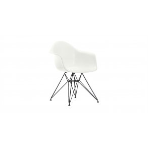Eames Plastic Armchair (DAR), pulverlakeret stel