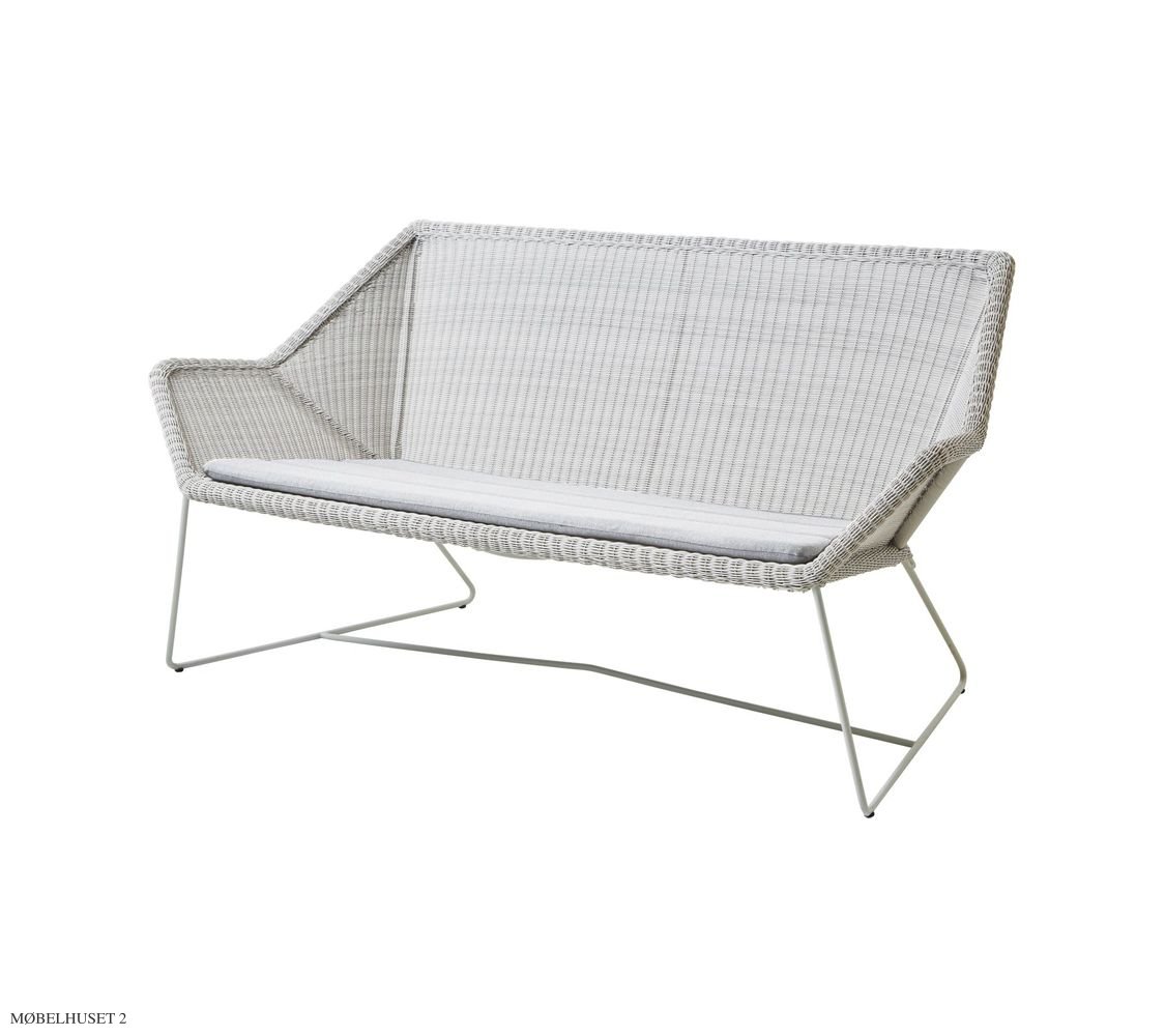 Breeze 2 pers. Loungesofa in wei�-grau | Cane-line | Outdoor