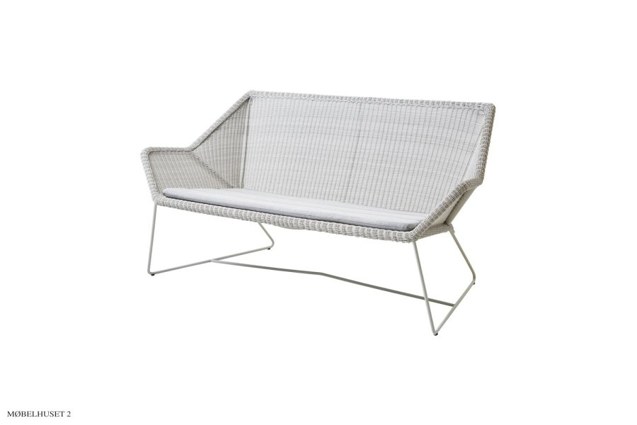 Breeze 2 pers. Loungesofa in wei-grau | Cane-line | Outdoor