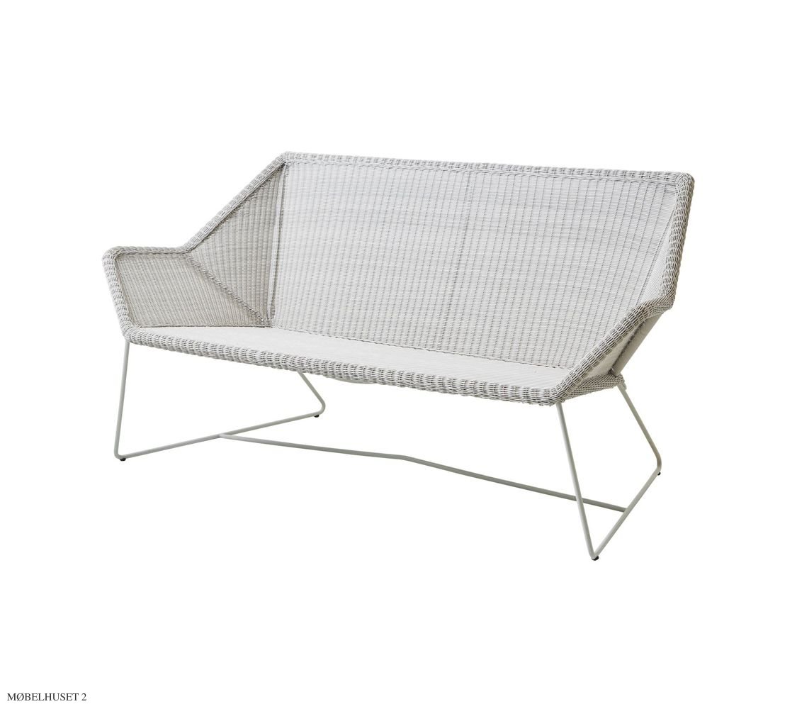 Breeze 2 pers. Loungesofa in wei�-grau | Cane-line | Outdoor