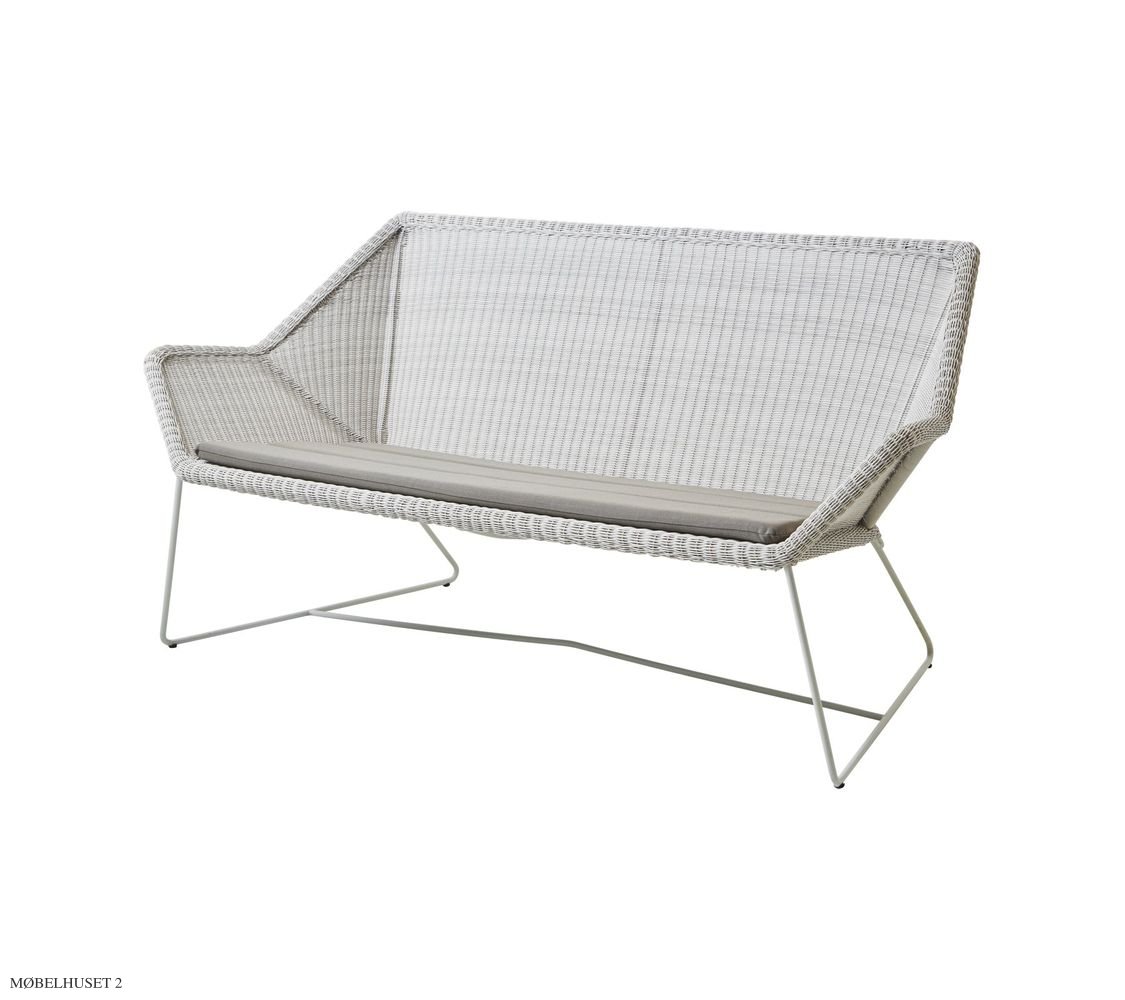 Breeze 2 pers. Loungesofa in wei�-grau | Cane-line | Outdoor
