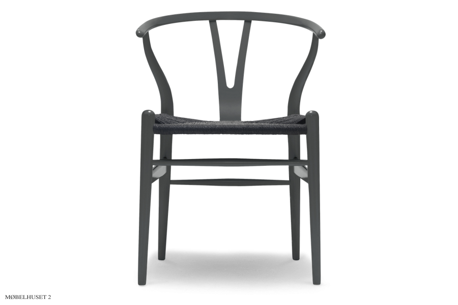 CH24 Y-stol | Bg Soft Anthracite gray, Sort flet