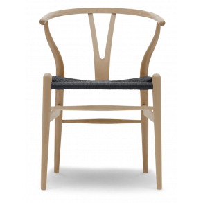 CH24 Y-Stuhl | Buche, l, schwarzes Geflecht