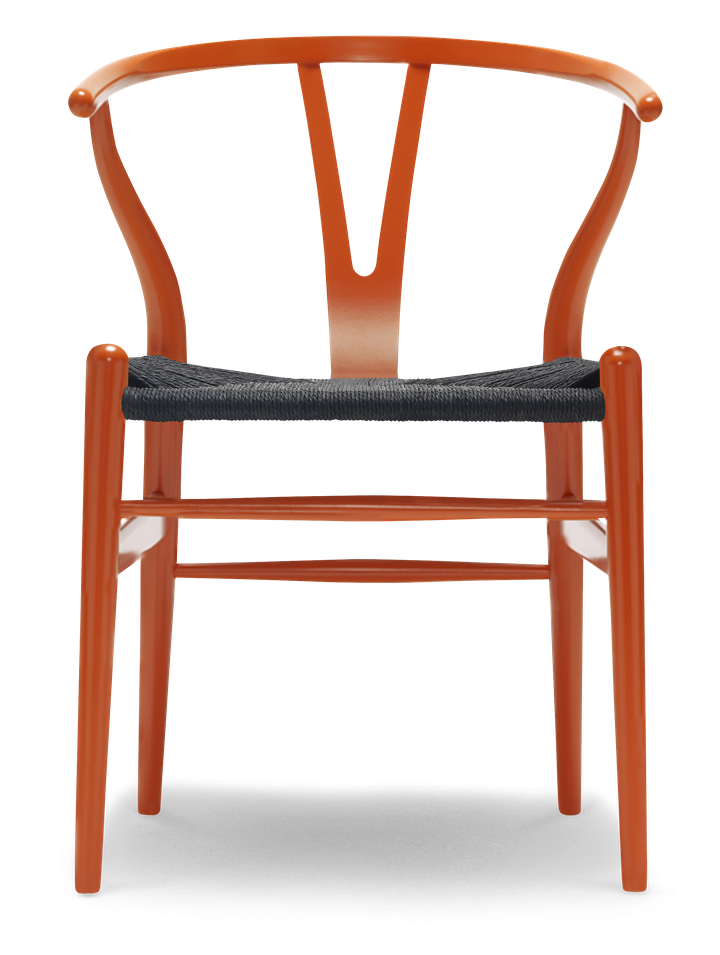 CH24 Y-stol | Bøg Soft red, Sort flet Spisebordsstole - Møbelhuset