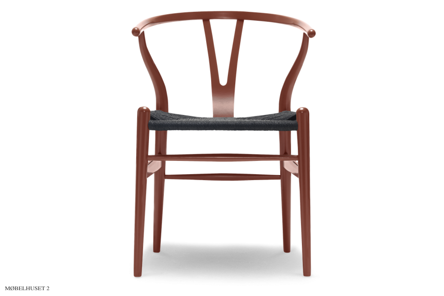 CH24 Y-stol | Bg Soft Red brown, Sort flet