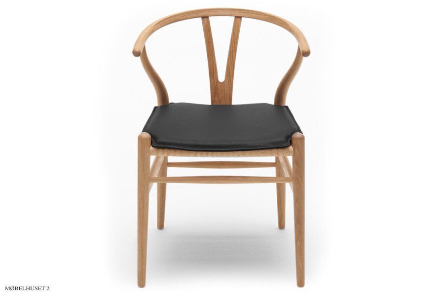 CH24 Wishbone Chair Kissen | Black Loke 7150